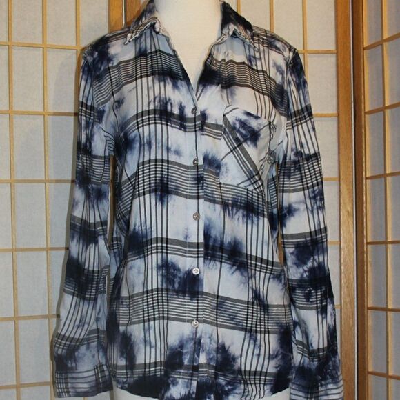 C+C California Sm Tie Dye Button Down - Picture 1 of 13